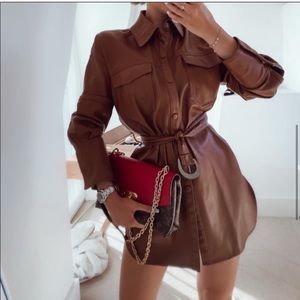 ZARA Faux Leather Jacket